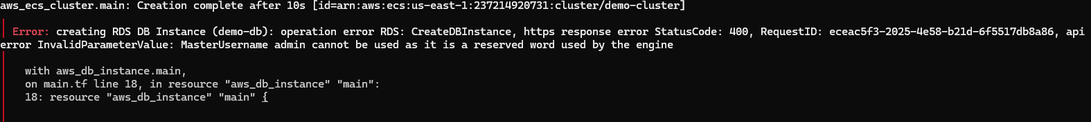 Terraform Error