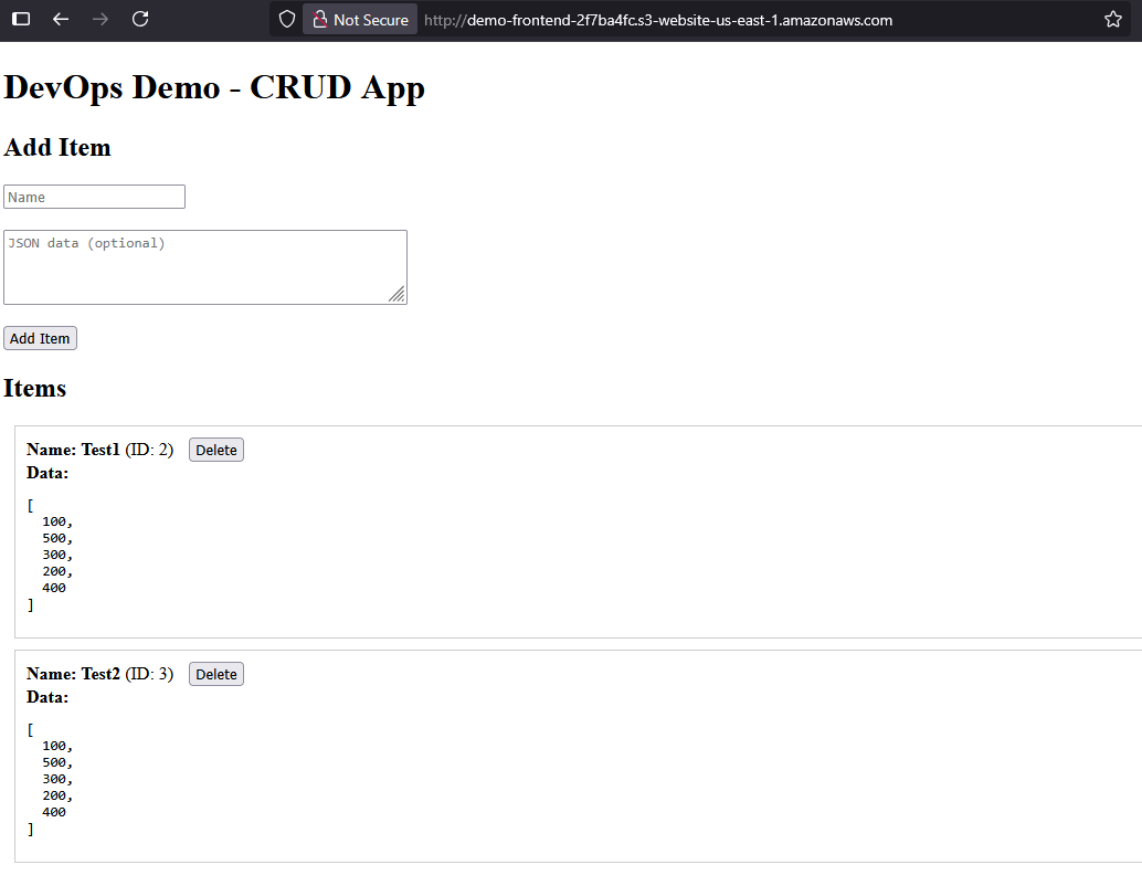 Working Website